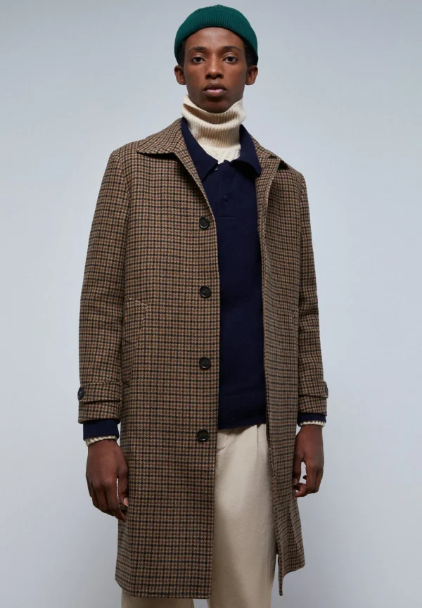 scalperscompany Abrigo Clasico Pata De Gallo-Hombre Abrigos Y Chaquetas