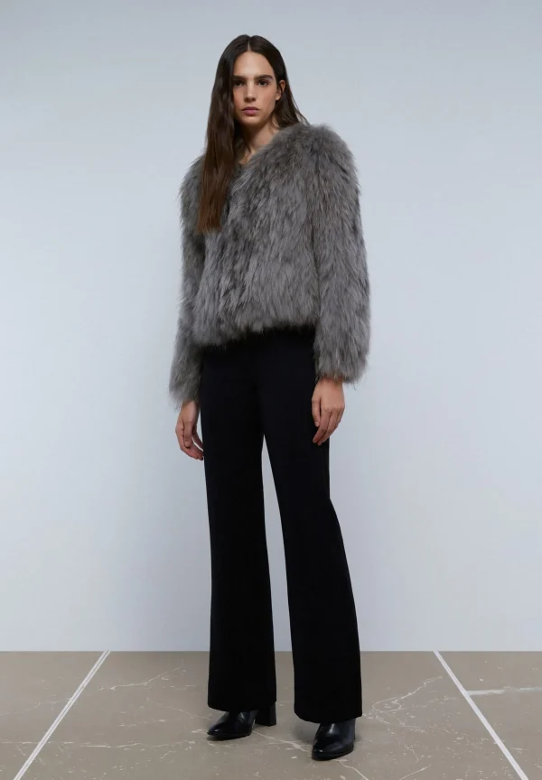 scalperscompany Abrigo Corto Pelo-Mujer Abrigos Y Chaquetas