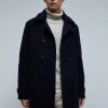 scalperscompany Abrigo Detalle Cuello Desmontable Borrego-Hombre Abrigos Y Chaquetas
