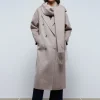 scalperscompany Abrigo Lana Bufanda-Mujer Abrigos Y Chaquetas