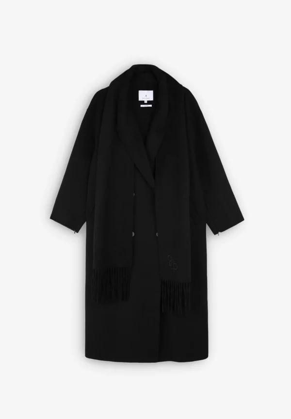 scalperscompany Abrigo Lana Bufanda-Mujer Abrigos Y Chaquetas