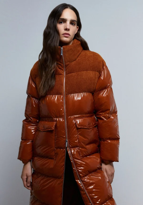 scalperscompany Abrigo Largo Acolchado-Mujer Abrigos Y Chaquetas