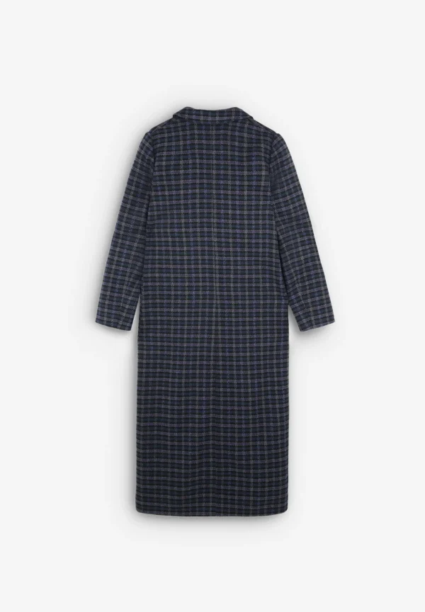 scalperscompany Abrigo Largo Cuadros Bolsillos-Mujer Abrigos Y Chaquetas