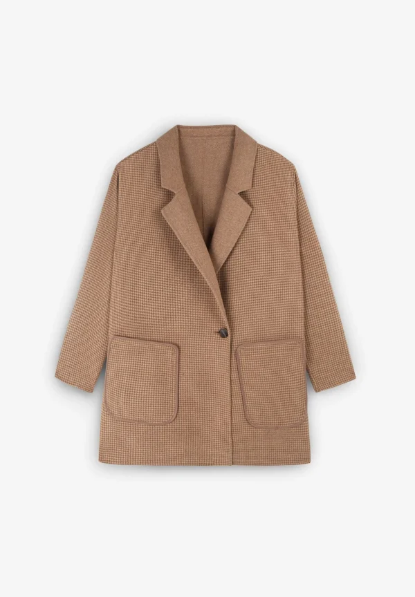 scalperscompany Abrigo Reversible Doble Faz-Mujer Abrigos Y Chaquetas
