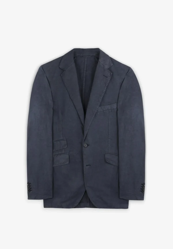 scalperscompany Americana Algodon Lino-Hombre Americanas Y Chalecos