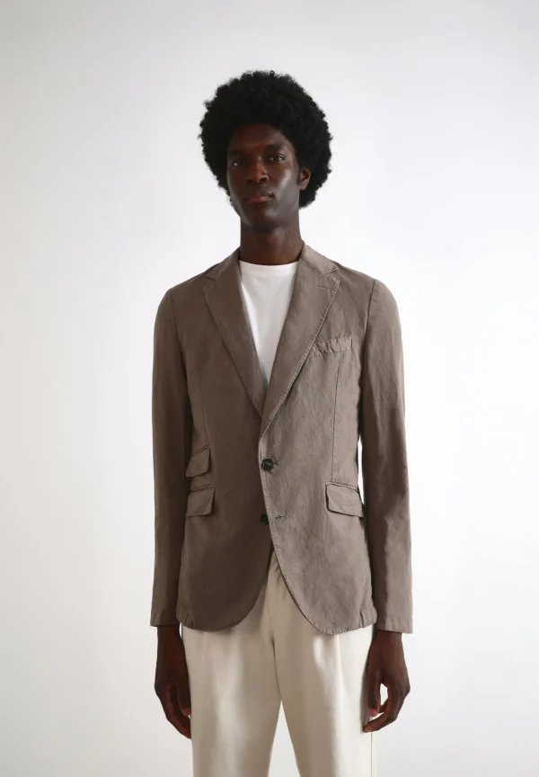 scalperscompany Americana Algodon Lino-Hombre Americanas Y Chalecos