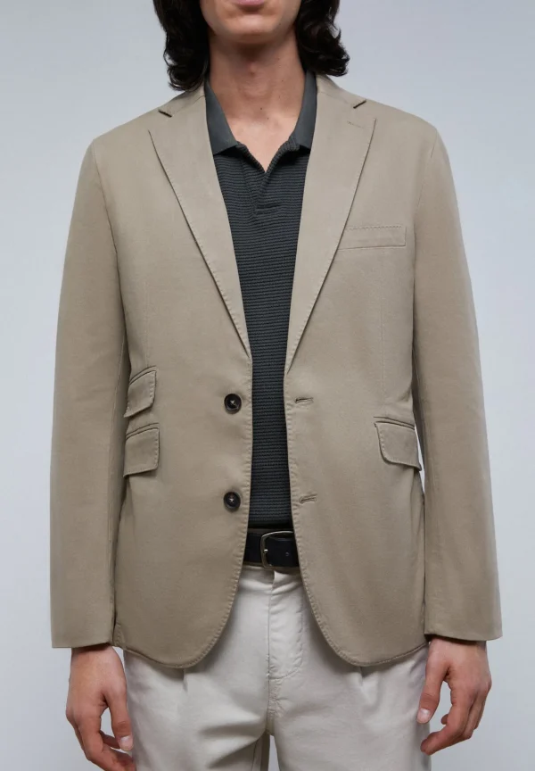 scalperscompany Americana Casual Algodon-Hombre Americanas Y Chalecos