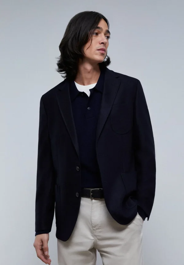 scalperscompany Americana Lana Semi Armada-Hombre Americanas Y Chalecos