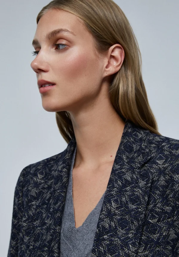 scalperscompany Blazer Cruzada Jacquard-Mujer Blazers Y Chalecos