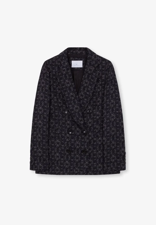 scalperscompany Blazer Cruzada Jacquard-Mujer Blazers Y Chalecos