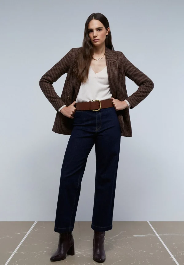 scalperscompany Blazer Cruzada Pata De Gallo-Mujer Blazers Y Chalecos