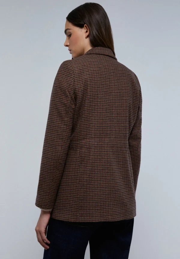 scalperscompany Blazer Cruzada Pata De Gallo-Mujer Blazers Y Chalecos