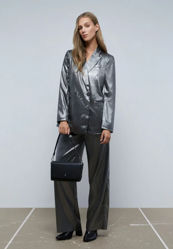 scalperscompany Blazer Cruzada Satinada-Mujer Coleccion
