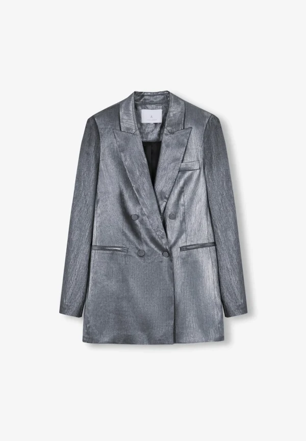 scalperscompany Blazer Cruzada Satinada-Mujer Coleccion