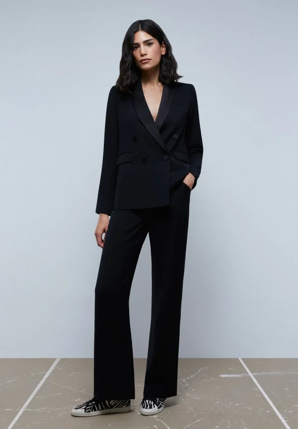 scalperscompany Blazer Cruzada Tipo Esmoquin-Mujer Coleccion
