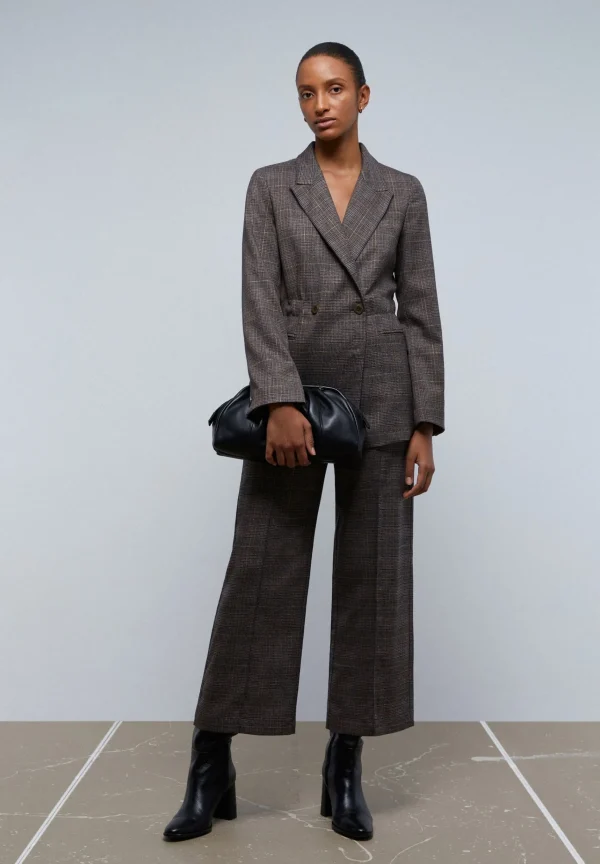 scalperscompany Blazer Cuadros Cintura Ajustable-Mujer Total Look