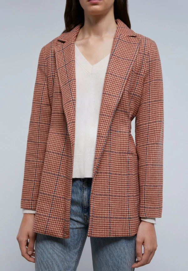 scalperscompany Blazer Cuadros Cinturon-Mujer Blazers Y Chalecos
