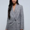 scalperscompany Blazer Cuadros Cruzada Boton-Mujer Total Look