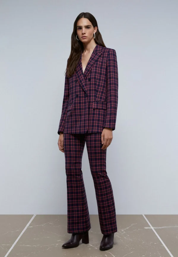 scalperscompany Blazer Cuadros Solapa Punta Lanza-Mujer Total Look