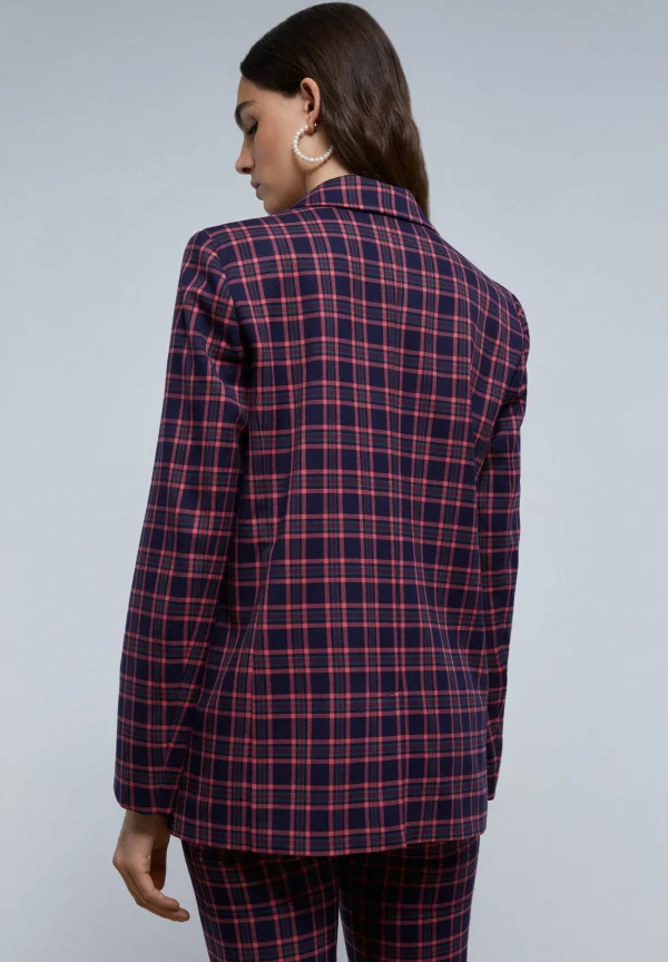 scalperscompany Blazer Cuadros Solapa Punta Lanza-Mujer Total Look