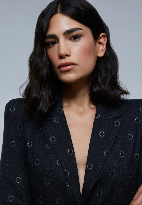scalperscompany Blazer Detalle Circulos-Mujer Coleccion