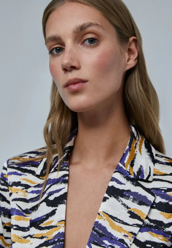 scalperscompany Blazer Estampado Animal-Mujer Coleccion