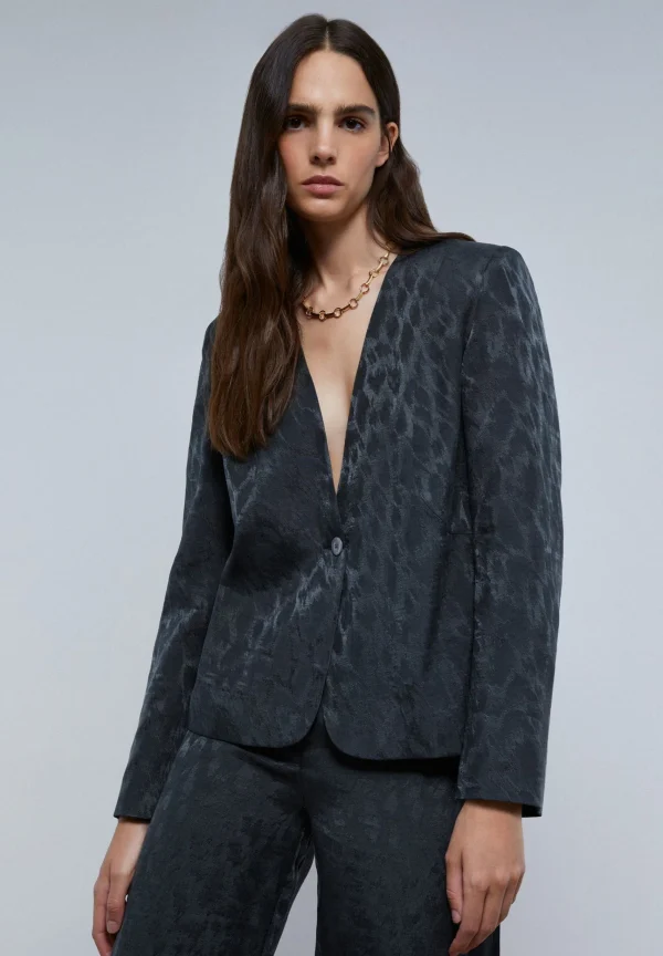 scalperscompany Blazer Fluida Animal Print-Mujer Total Look