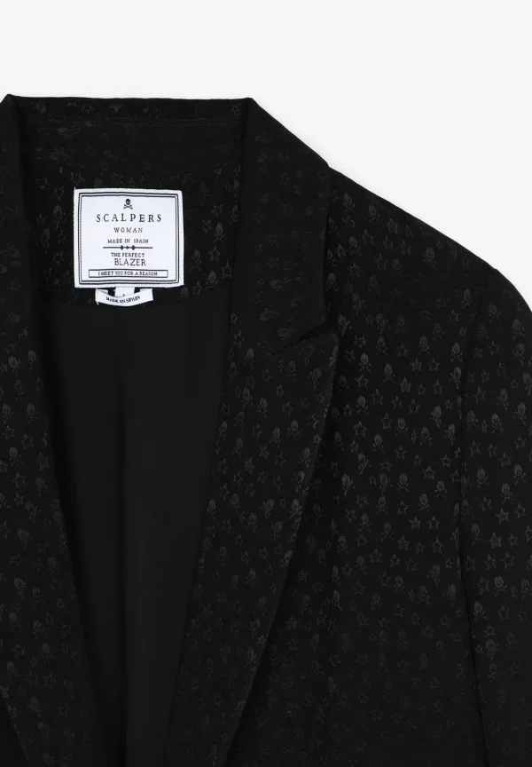 scalperscompany Blazer Jacquard Calaveras Estrellas-Mujer Total Look