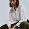 scalperscompany Blusa Bordado Suizo-Mujer Camisas Y Blusas