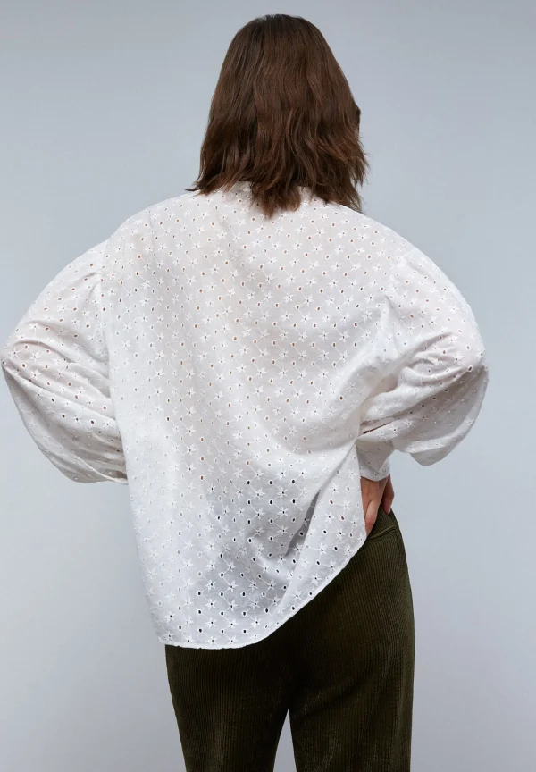 scalperscompany Blusa Bordado Suizo-Mujer Camisas Y Blusas