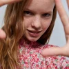 scalperscompany Blusa Flores Nido Abeja-Niños Camisas