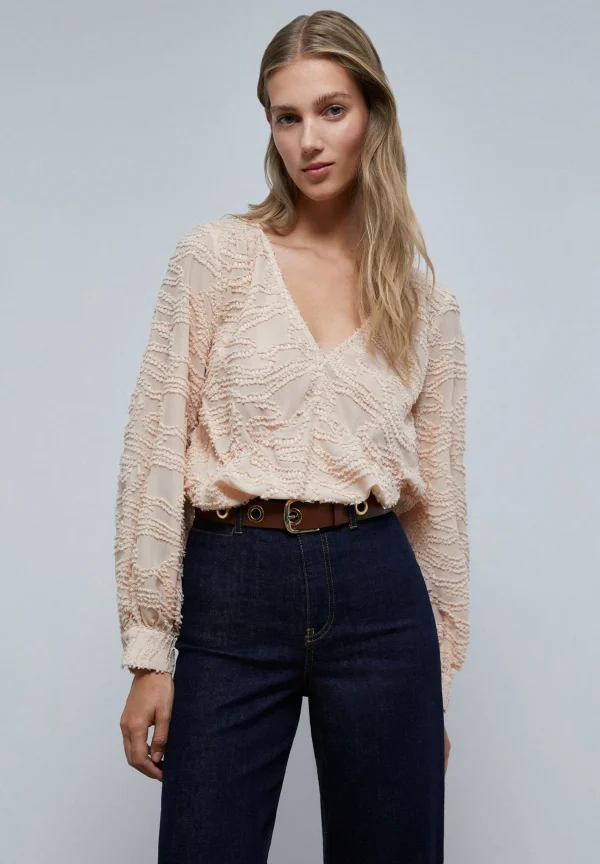 scalperscompany Blusa Jacquard-Mujer Camisas Y Blusas