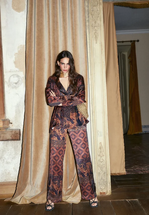 scalperscompany Blusa Kimono Cruzada-Mujer La Gran Fiesta