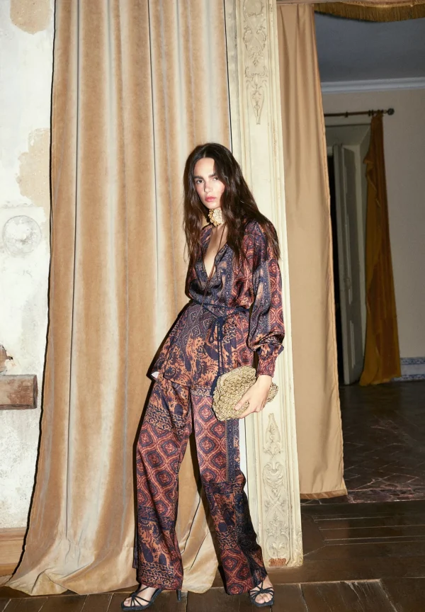 scalperscompany Blusa Kimono Cruzada-Mujer La Gran Fiesta