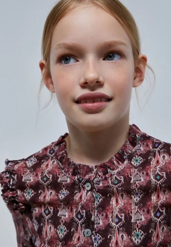scalperscompany Blusa Print Volante-Niños Camisas