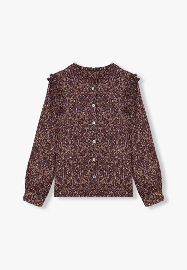 scalperscompany Blusa Print Volante-Niños Camisas