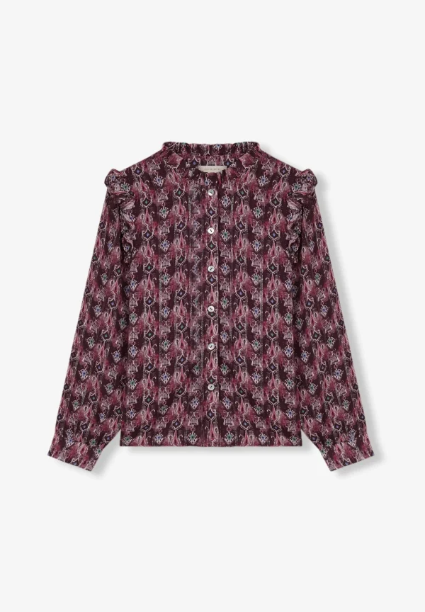 scalperscompany Blusa Print Volante-Niños Camisas