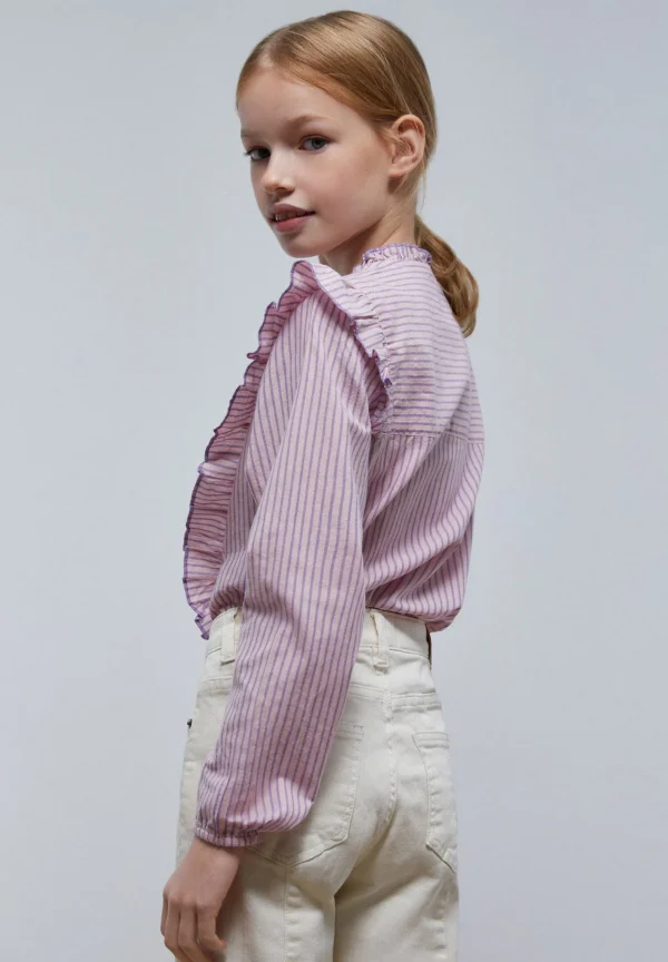 scalperscompany Blusa Rayas Volantes-Niños Camisas