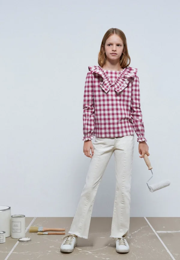 scalperscompany Blusa Vichy Volante-Niños Camisas