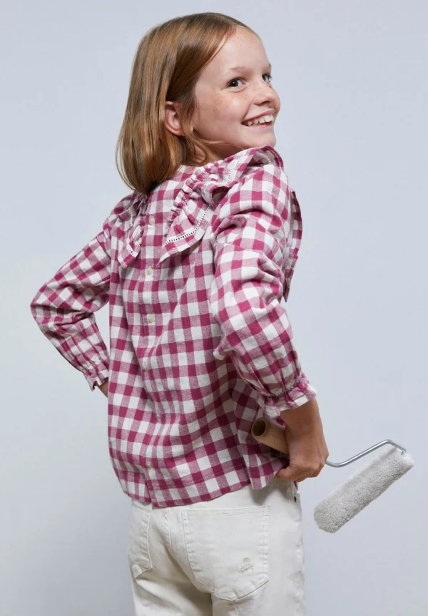 scalperscompany Blusa Vichy Volante-Niños Camisas