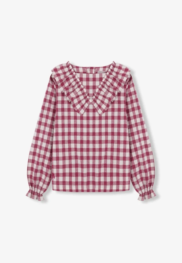 scalperscompany Blusa Vichy Volante-Niños Camisas