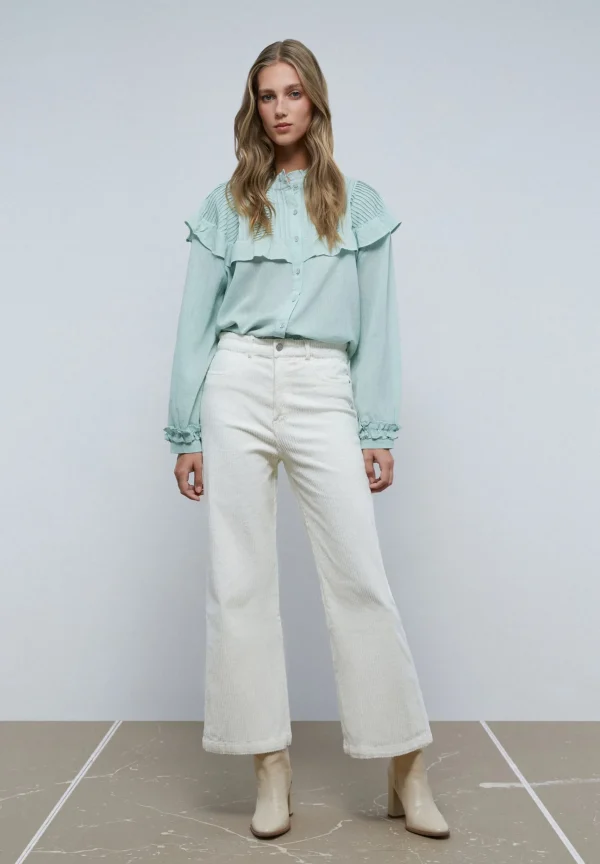 scalperscompany Blusa Volante Canesu-Mujer Camisas Y Blusas