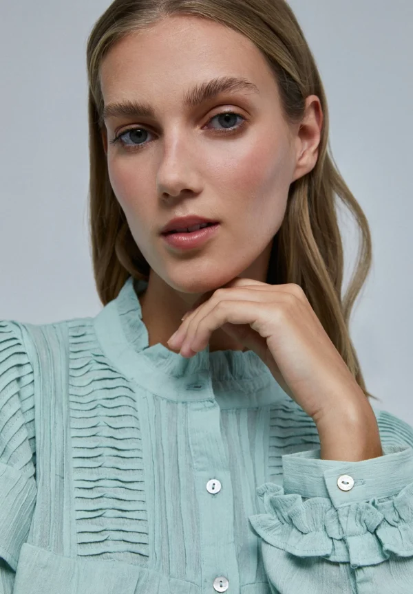 scalperscompany Blusa Volante Canesu-Mujer Camisas Y Blusas