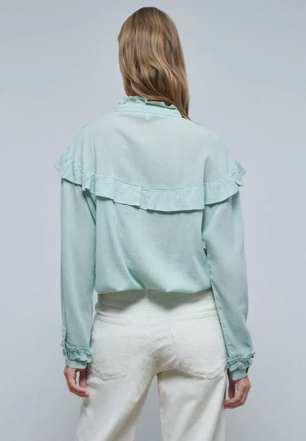 scalperscompany Blusa Volante Canesu-Mujer Camisas Y Blusas