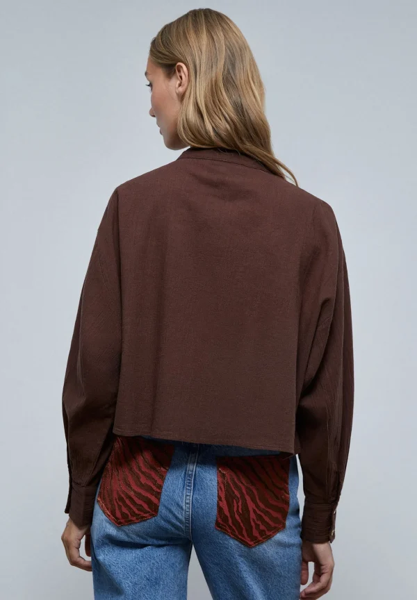 scalperscompany Blusa Volantes-Mujer Camisas Y Blusas