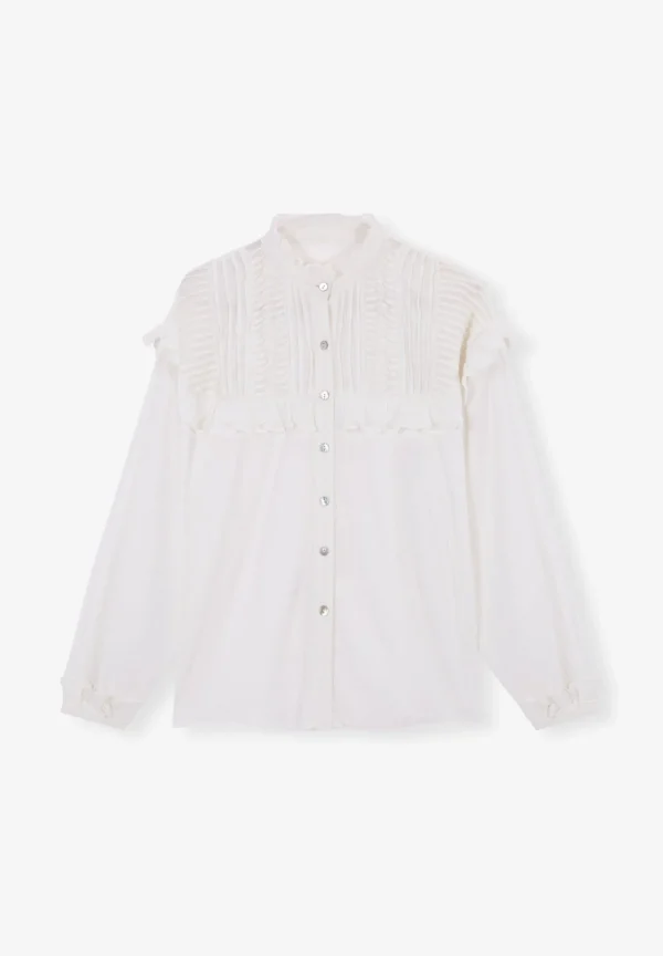 scalperscompany Blusa Volantes Canesu-Mujer Camisas Y Blusas