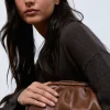 scalperscompany Bolso Clutch Piel Frunces-Mujer Coleccion