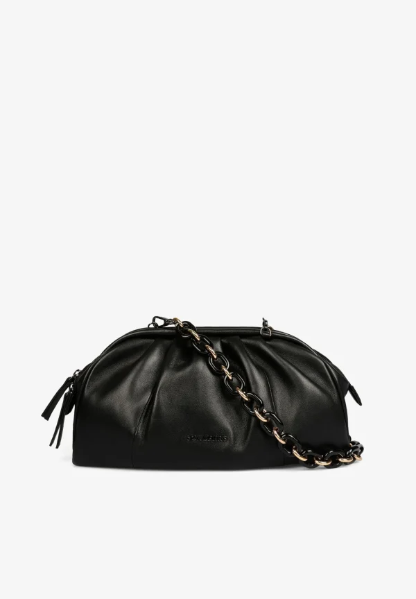 scalperscompany Bolso Clutch Piel Frunces-Mujer Coleccion