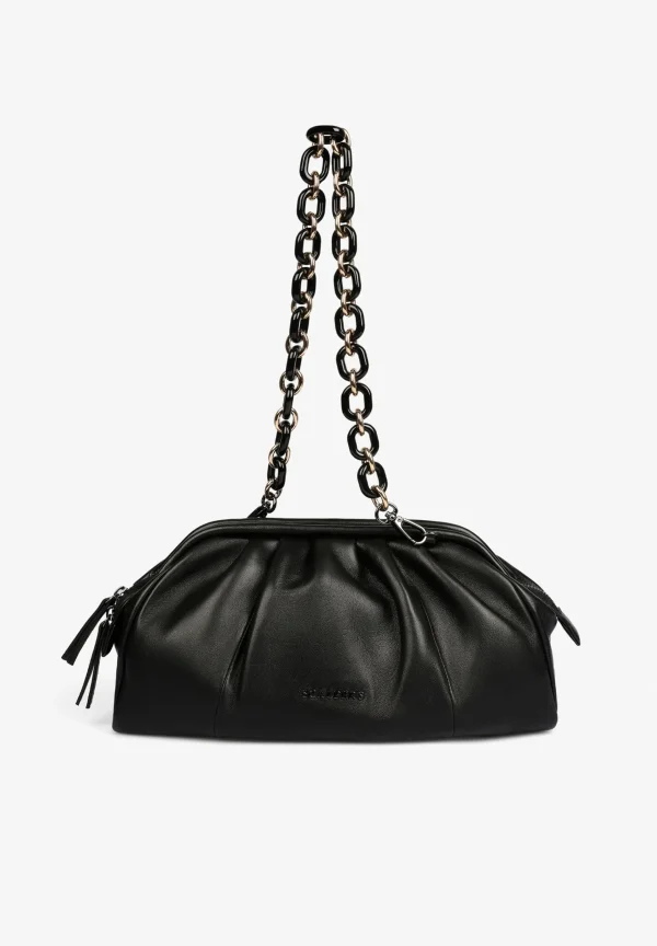 scalperscompany Bolso Clutch Piel Frunces-Mujer Coleccion