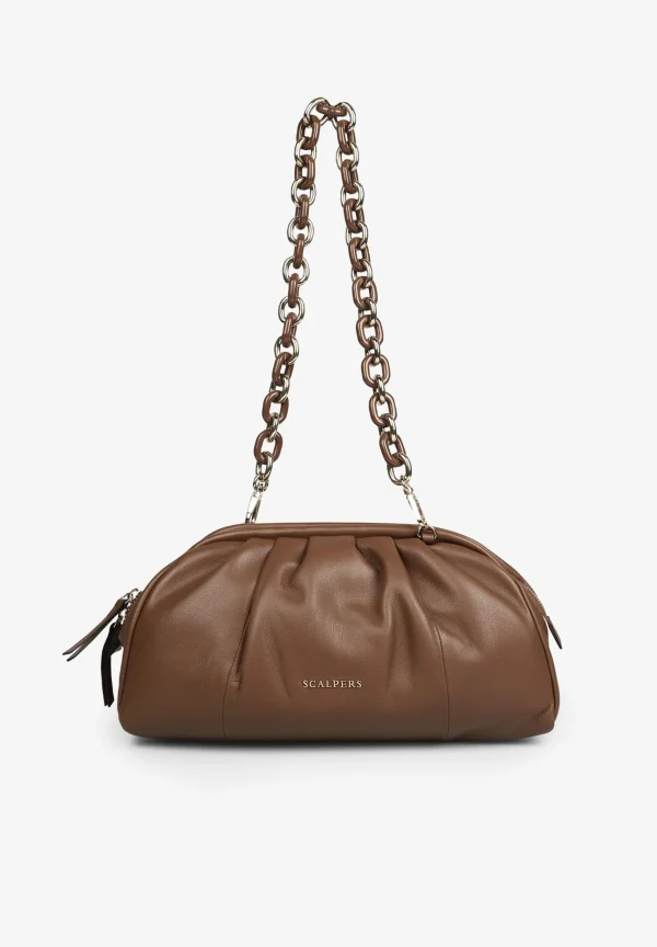 scalperscompany Bolso Clutch Piel Frunces-Mujer Coleccion